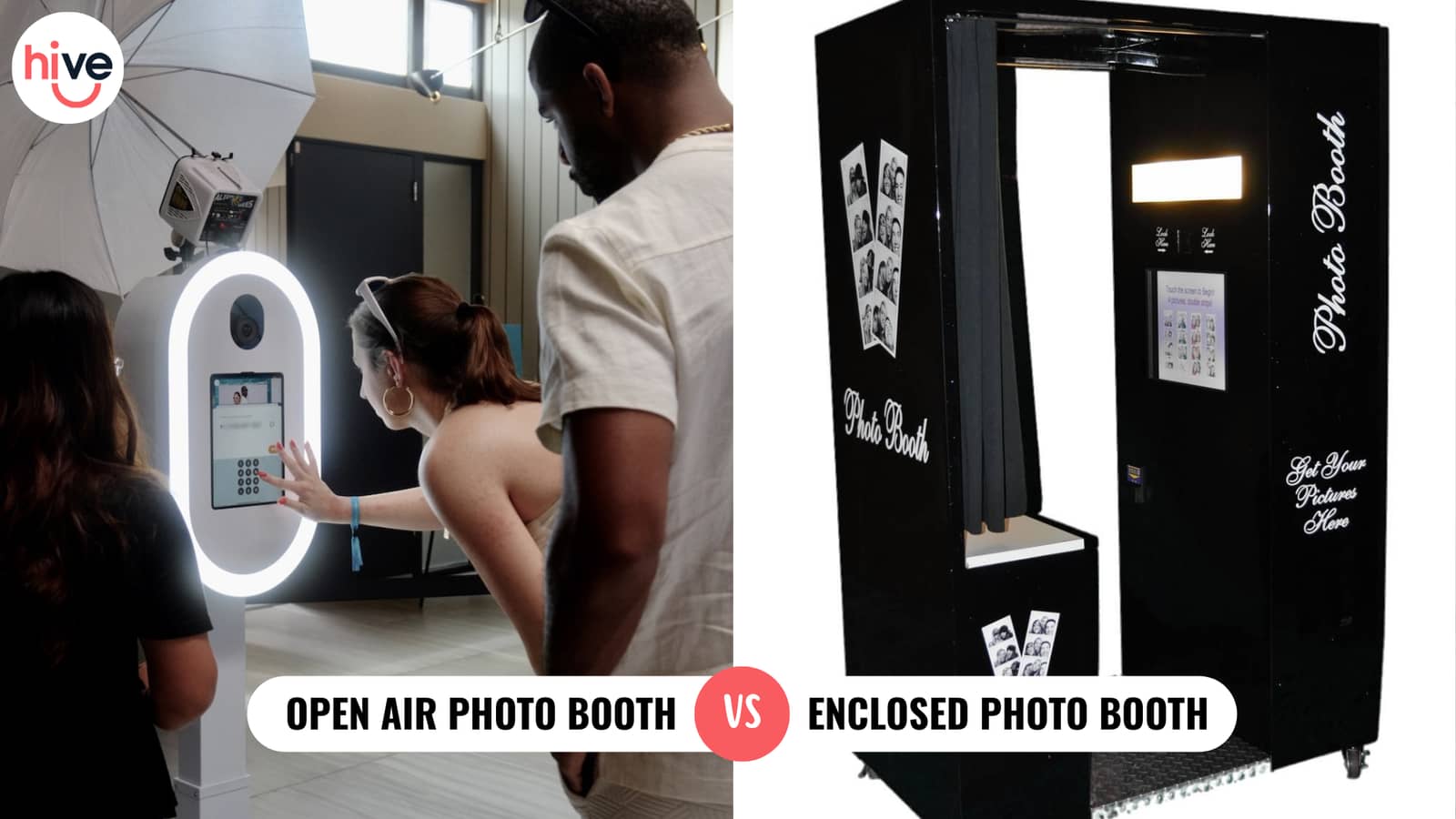 Open Air vs Enclosed Photo Booths