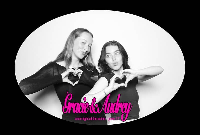A photo from Hive Photo Booths Rentals in Los Angeles from the Gracie Abrams show at The Echo.